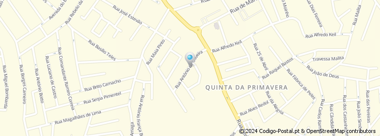 Mapa de Rua António Oliveira