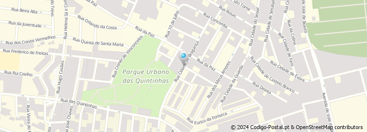 Mapa de Rua Cidade de Bragança