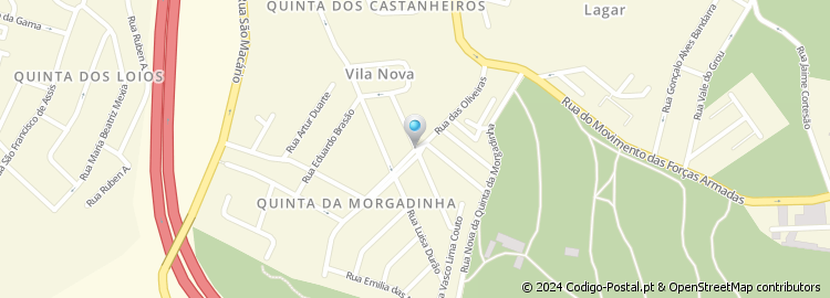 Mapa de Rua Joaquim Alves da Costa