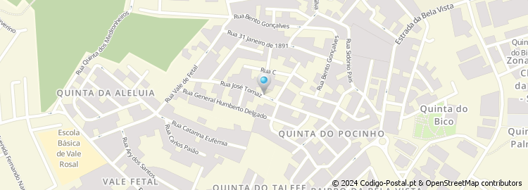 Mapa de Rua José Tomaz