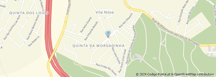 Mapa de Rua Luísa Durão