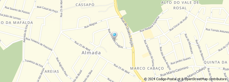 Mapa de Rua Particular à Quinta do Pinheiro