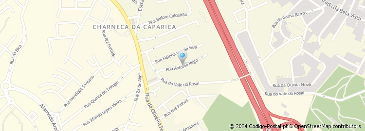Mapa de Rua Projectada à Rua António Bronze