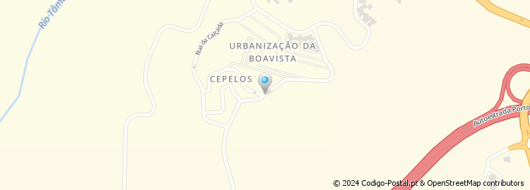 Mapa de Rua do Grupo Desportivo Cepelos