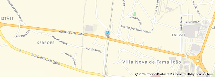 Mapa de Rua José Martins Rocha