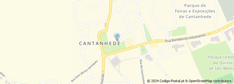 Mapa de Apartado 107, Cantanhede
