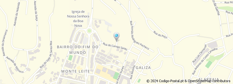 Mapa de Praça da Academia do Bacalhau da Costa do Estoril