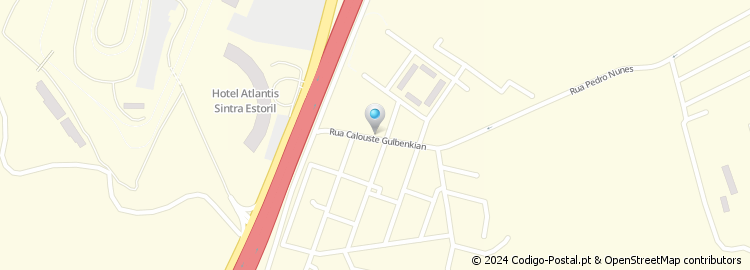 Mapa de Rua Calouste Gulbenkian