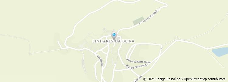 Mapa de Linhares da Beira