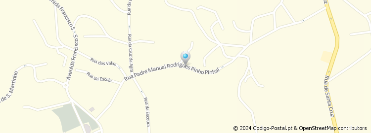 Mapa de Rua Padre Manuel Rodrigues Pinho Pinhal