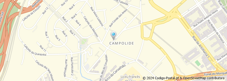 Mapa de Apartado 10001, Lisboa