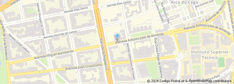 Mapa de Avenida Miguel Bombarda