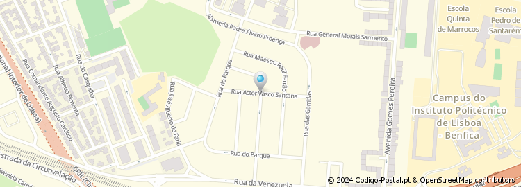 Mapa de Rua Actor Vasco Santana
