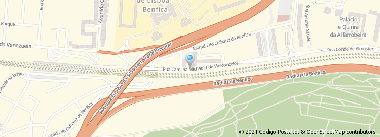 Mapa de Rua Carolina Michaelis de Vasconcelos