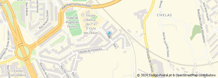 Mapa de Rua Doutor Faria de Vasconcelos