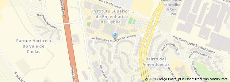 Mapa de Rua Engenheiro Rodrigues de Carvalho