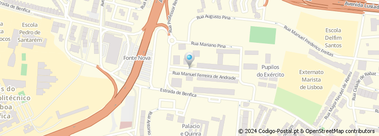 Mapa de Rua Manuel Ferreira de Andrade