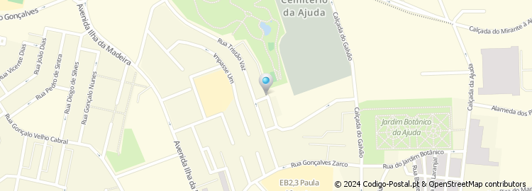 Mapa de Rua Nuno Bragança