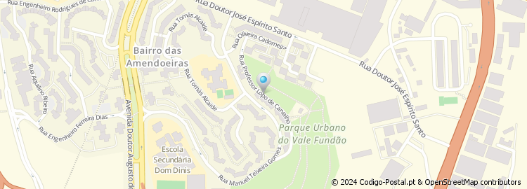 Mapa de Rua Professor Lopo de Carvalho