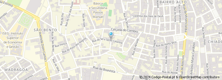 Mapa de Rua Sol a Santa Catarina