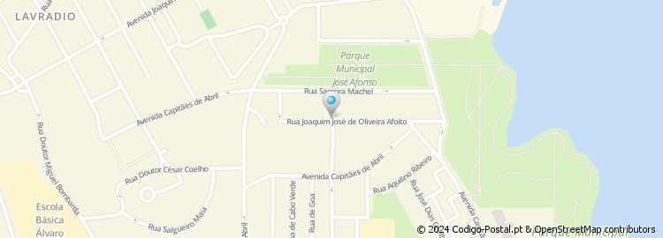 Mapa de Rua Joaquim José de Oliveira Afoito