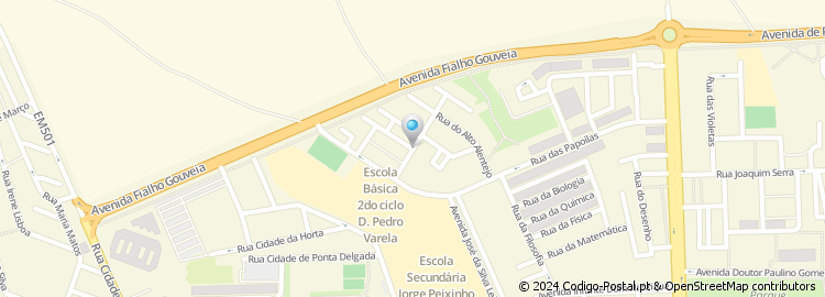 Mapa de Rua da Estremadura