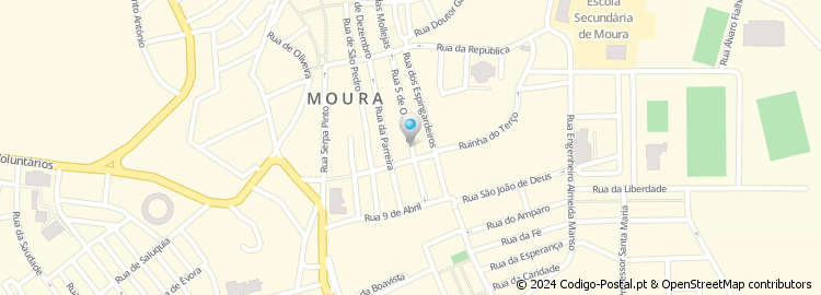 Mapa de Apartado 143, Moura