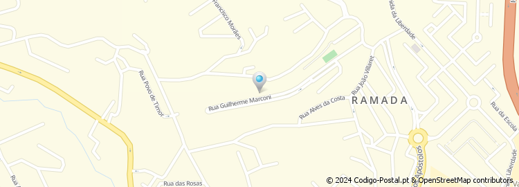 Mapa de Prolongamento da Rua Guilherme Marconi