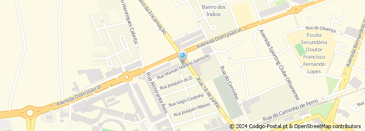 Mapa de Rua Manuel Martins Garrocho
