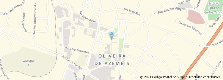 Mapa de Apartado 1002, Oliveira de Azeméis
