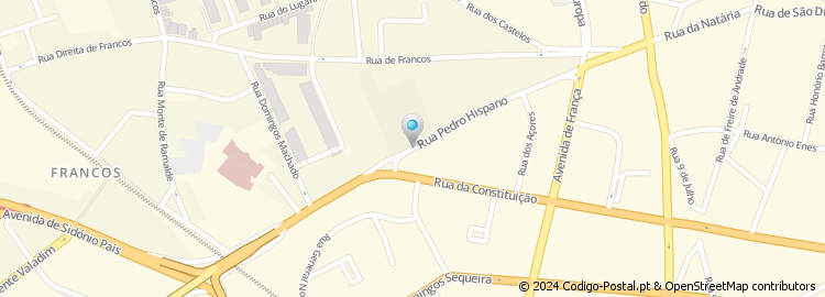 Mapa de Rua de Pedro Hispano