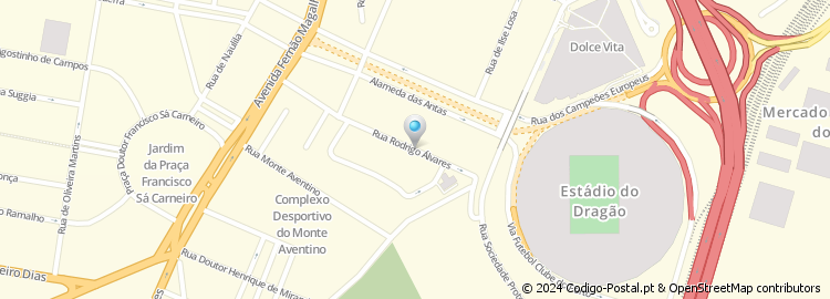 Mapa de Rua de Rodrigo Álvares