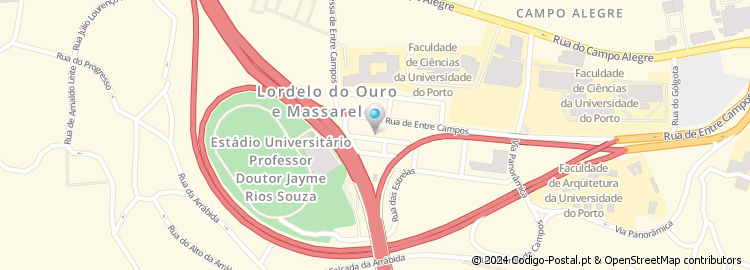 Mapa de Rua do Professor Abílio Cardoso