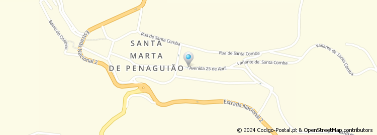 Mapa de Rua do Penedo