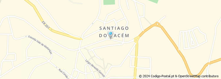 Mapa de Apartado 1, Santiago do Cacém