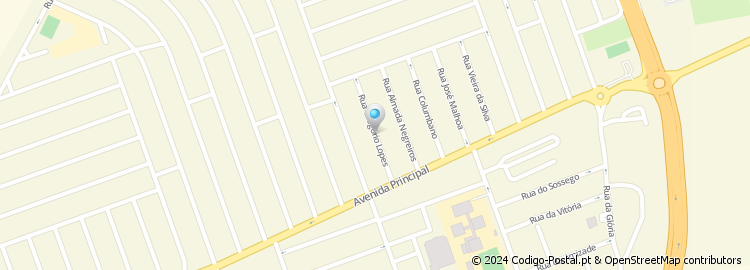 Mapa de Rua Gregório Lopes