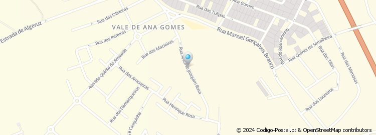 Mapa de Rua António Joaquim Rosa
