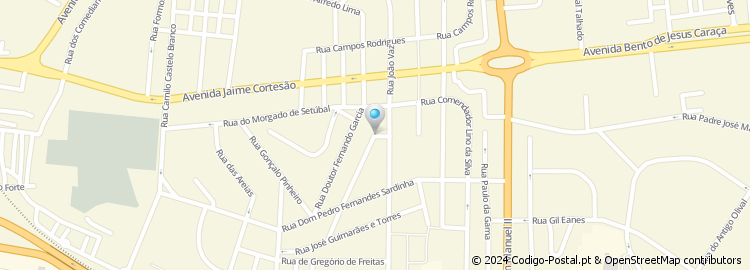 Mapa de Rua Professor Augusto Gomes