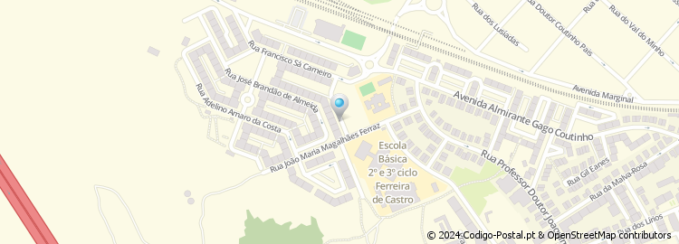 Mapa de Rua Projectada à Rua Carlos Mota Pinto