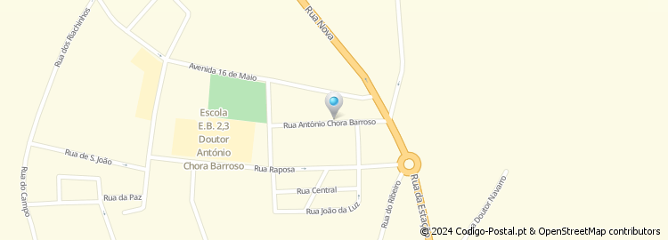 Mapa de Rua António Chora Barroso