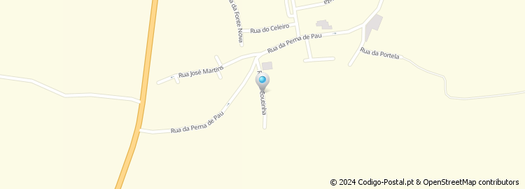 Mapa de Rua da Perna de Pau
