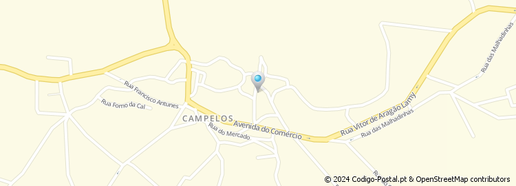 Mapa de Rua Gaspar Campelos