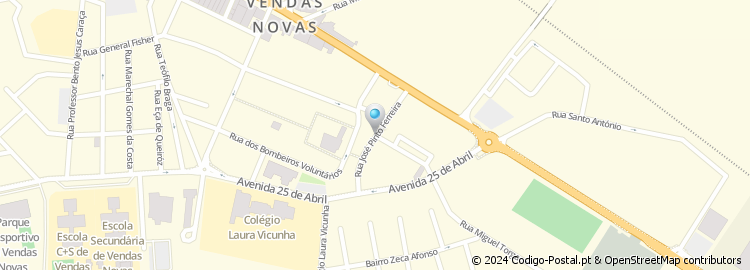Mapa de Rua José Pinto Ferreira