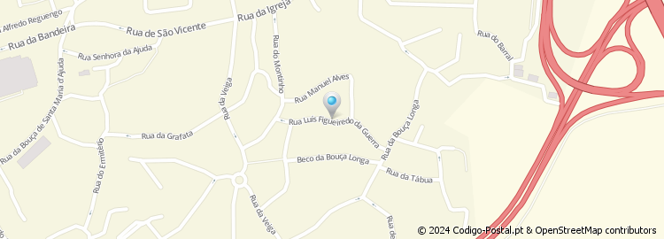 Mapa de Rua Doutor Luís Figueiredo da Guerra