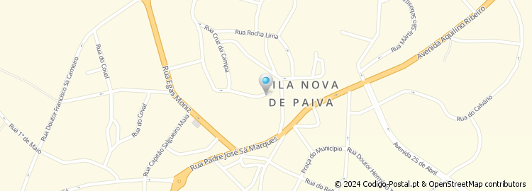 Mapa de Apartado 10, Vila Nova de Paiva