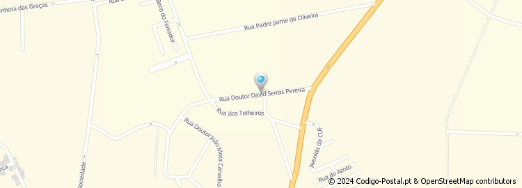 Mapa de Rua Doutor David Serras Pereira