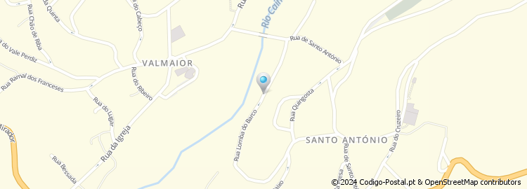 Mapa de Rua da Lomba do Barco