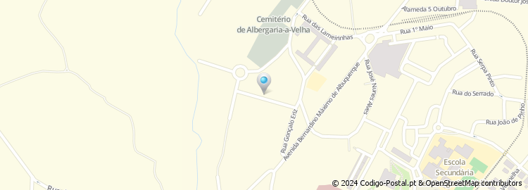 Mapa de Rua Eugénio Ribeiro