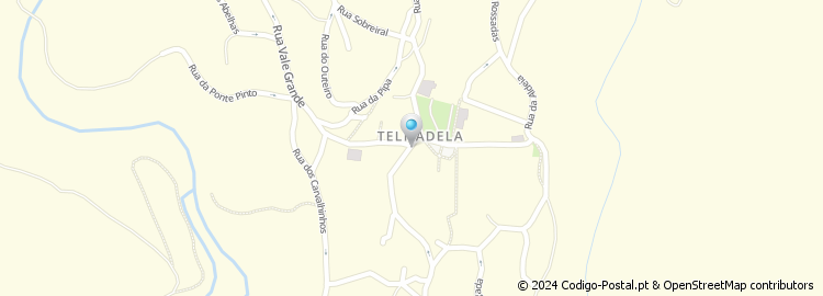 Mapa de Telhadela