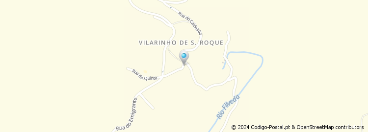 Mapa de Vilarinho de São Roque